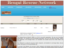 Tablet Screenshot of bengalrescuenetwork.org